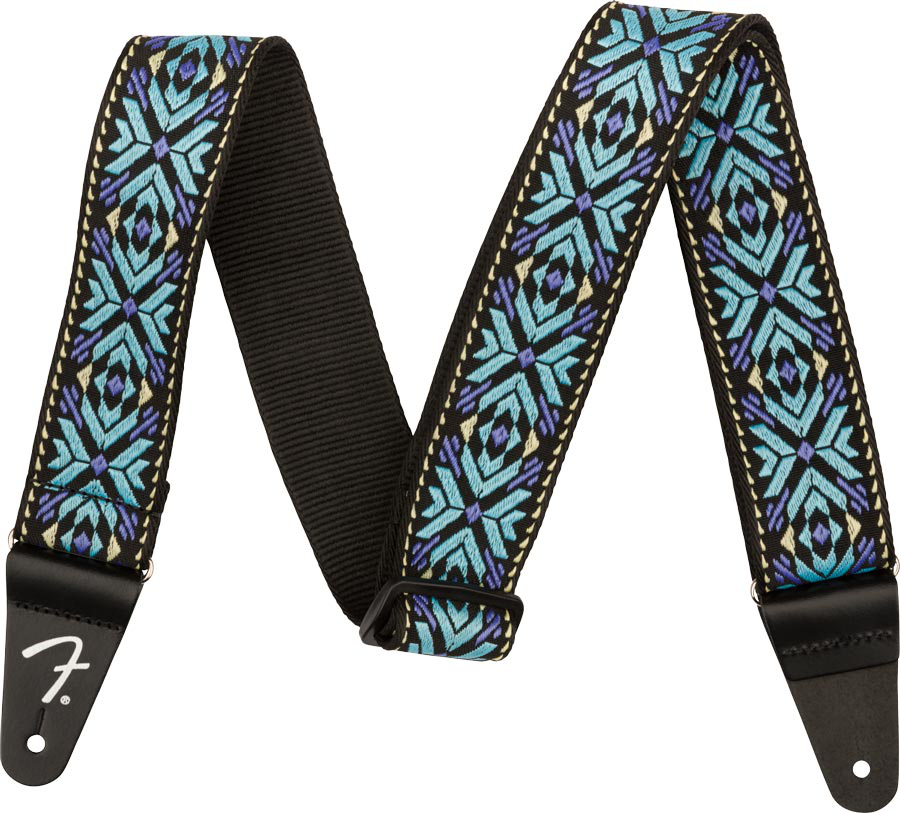 Fender Pasadena Woven Strap Blue Snowflake