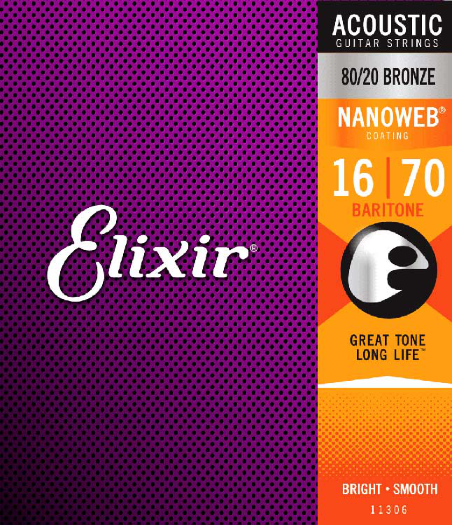 Elixir 11306 Nanoweb Baritone Acoustic