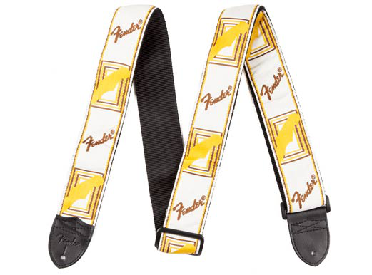 Fender Classic Strap Geel Wit