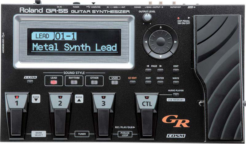 Roland GR55S BK gitaar synthesizer