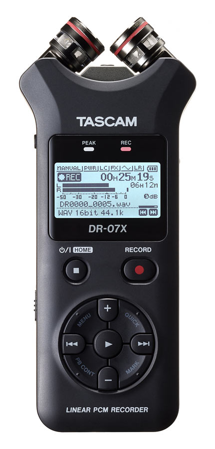 Tascam DR-07X Stereo Handheld Audio Recorder