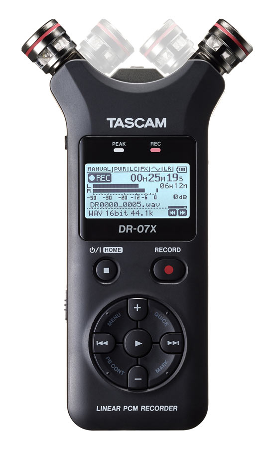 Tascam DR-07X Stereo Handheld Audio Recorder