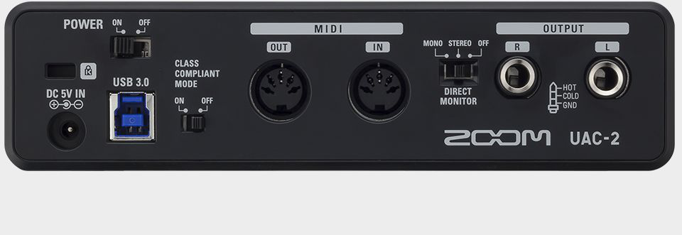 Zoom UAC2 audio interface USB 3.0