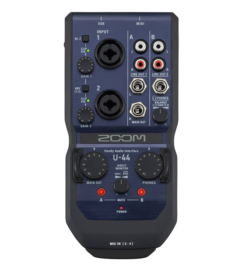 Zoom U44 mobiele audio interface