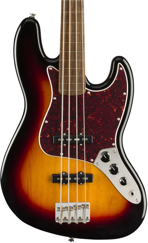 Squier Classic Vibe 60s Jazz Bass fretless LRL 3TS