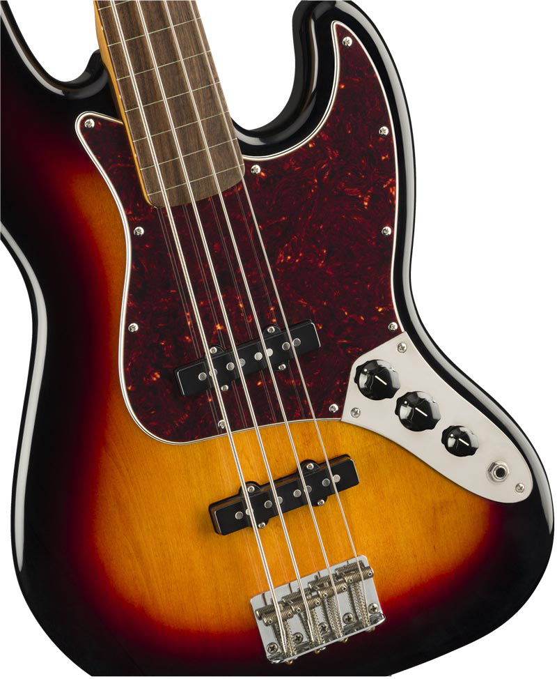 Squier Classic Vibe 60s Jazz Bass fretless LRL 3TS