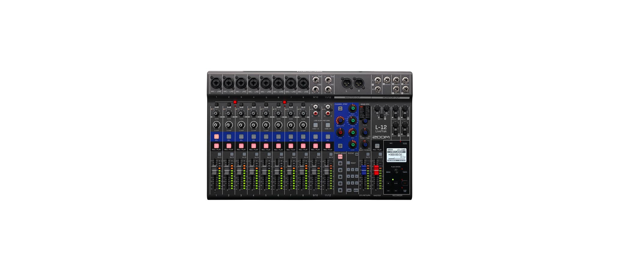 Zoom LiveTrak L-12 digitale mixer recorder | Dijkmanmuziek