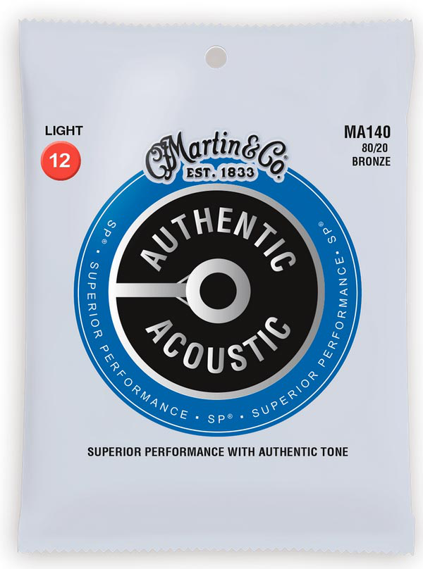 Martin MA140 .012 Authentic Acoustic SP Light Bronze