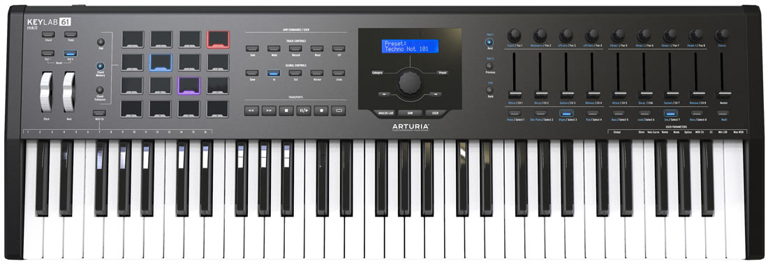 Arturia Keylab 61 MKII Midi Keyboard Black