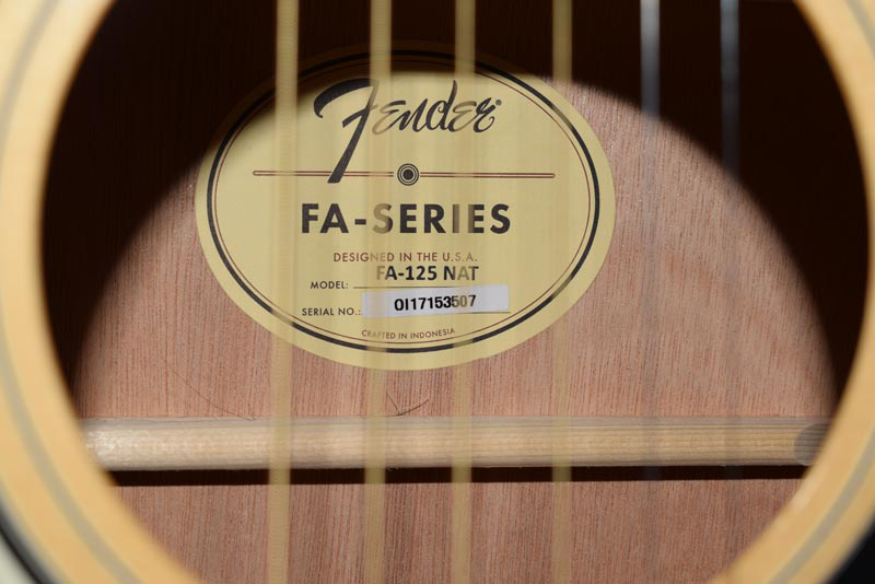 Fender FA-125 Natural inclusief hoes