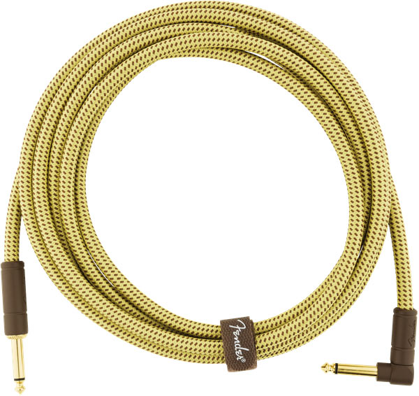 Fender Deluxe Series Instrument Cable Straight/Angle 3 meter Tweed