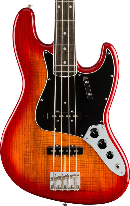 Fender Rarities Flame Ash Top Jazz Bass Plasma Red Burst