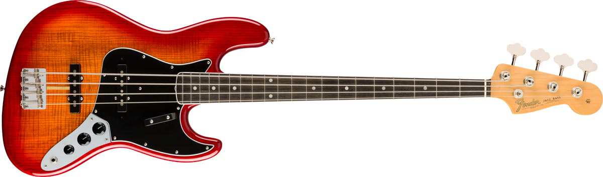 Fender Rarities Flame Ash Top Jazz Bass Plasma Red Burst