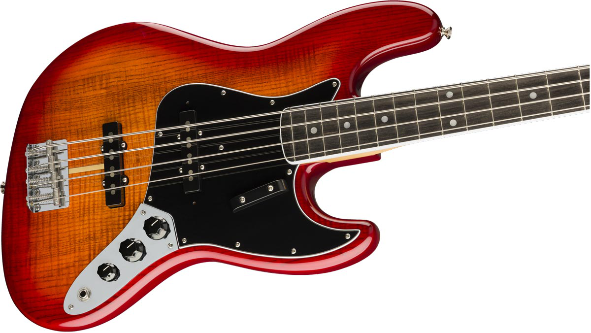 Fender Rarities Flame Ash Top Jazz Bass Plasma Red Burst