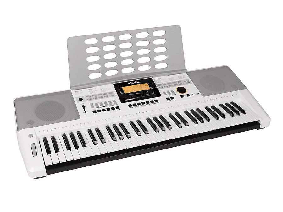 Medeli A300WH Keyboard incl. adapter Wit