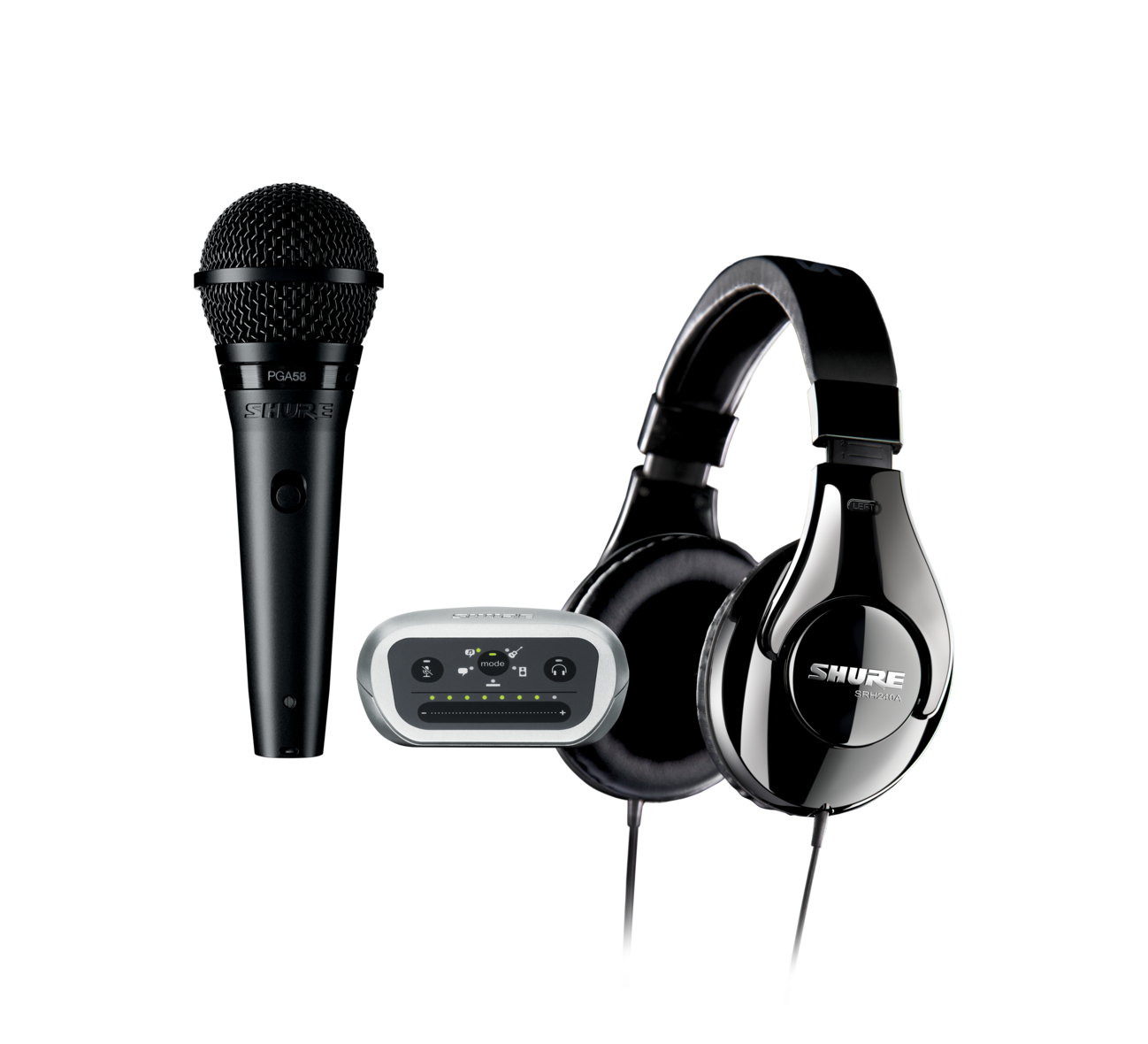 Shure P58 CN 240 MVI Digitaal recording Kit