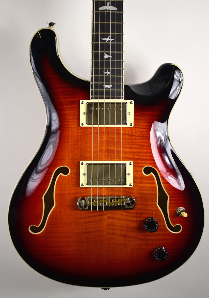 PRS SE Hollowbody II Tri-Colour Sunburst