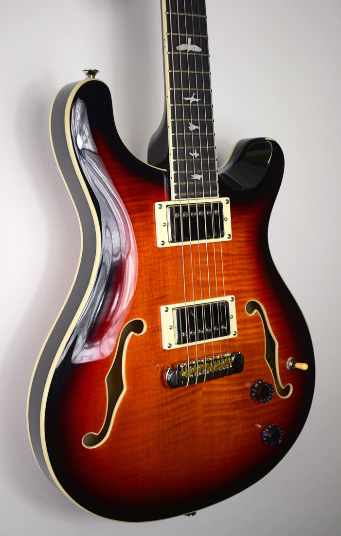 PRS SE Hollowbody II Tri-Colour Sunburst