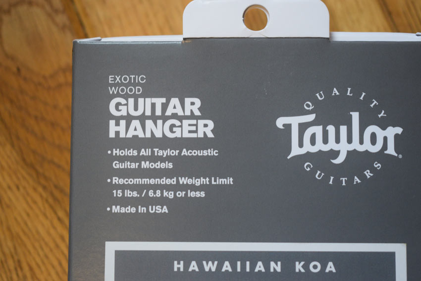 Taylor Ebony Guitar Hanger Bouquet inlay