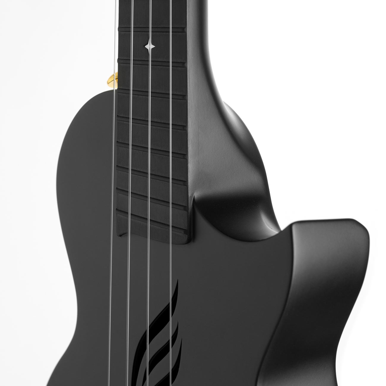 Cascha Carbon Ukulele zwart