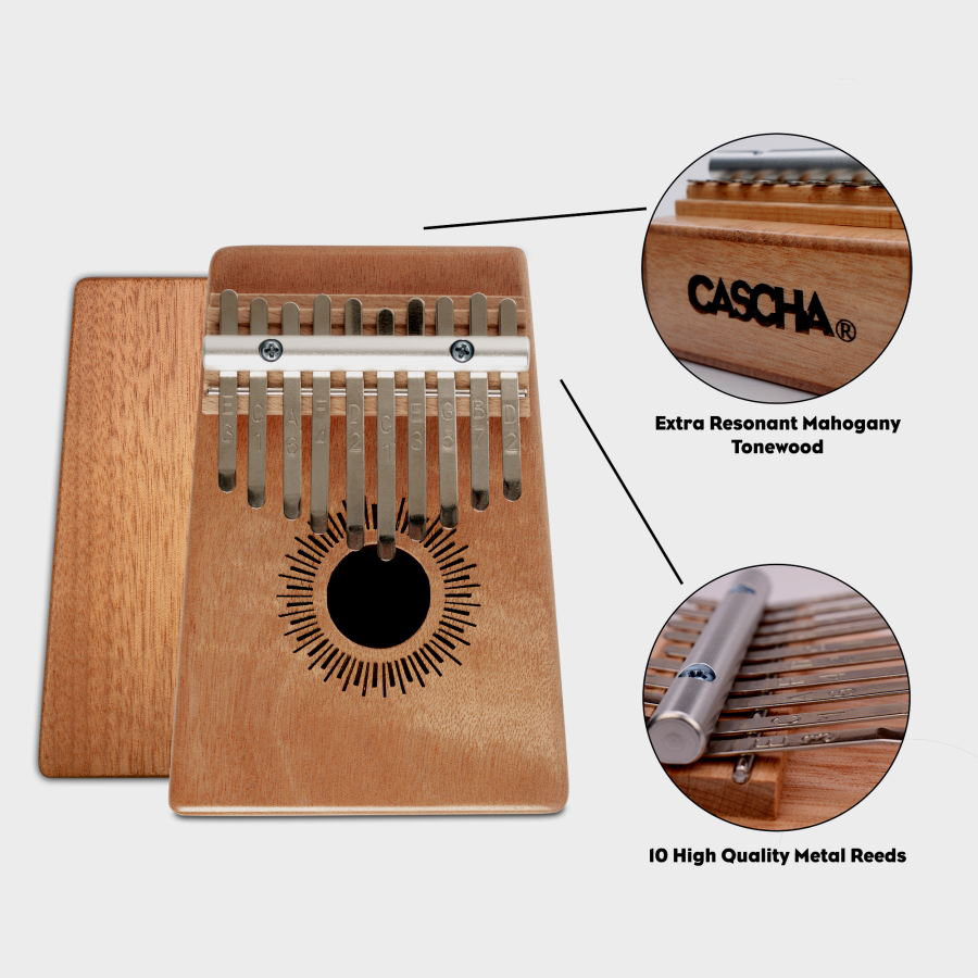 Cascha HH2145 10 Kalimba Mahogany Percussie