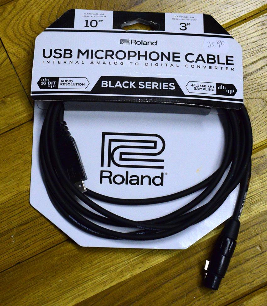 Roland RCC 10 USXF XLR/USB Kabel