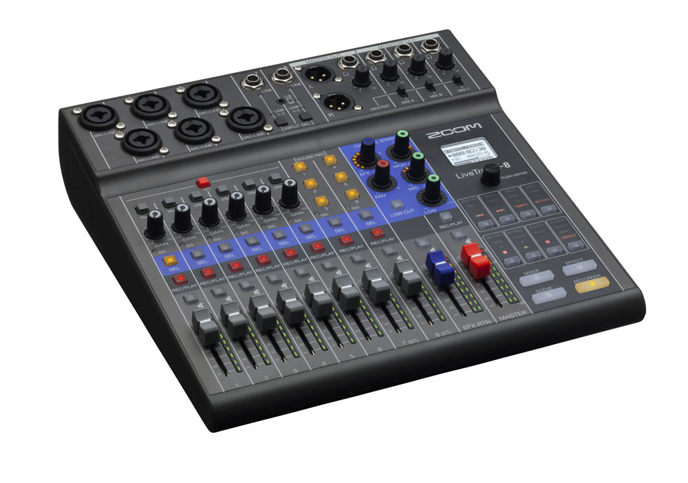 Zoom  LiveTrak L-8 digitale mixer Recording