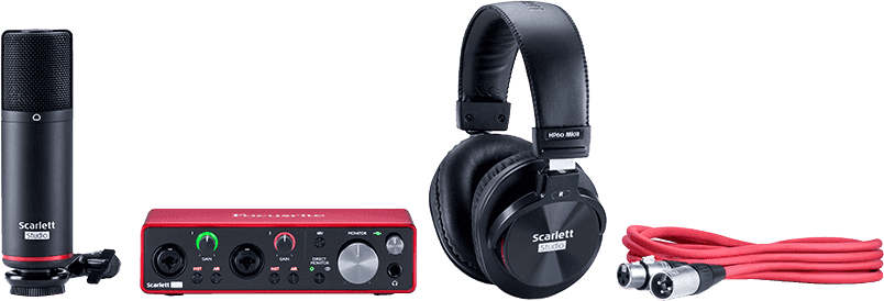 Focusrite Scarlet 2i2 gen 3 studio pakket Interface