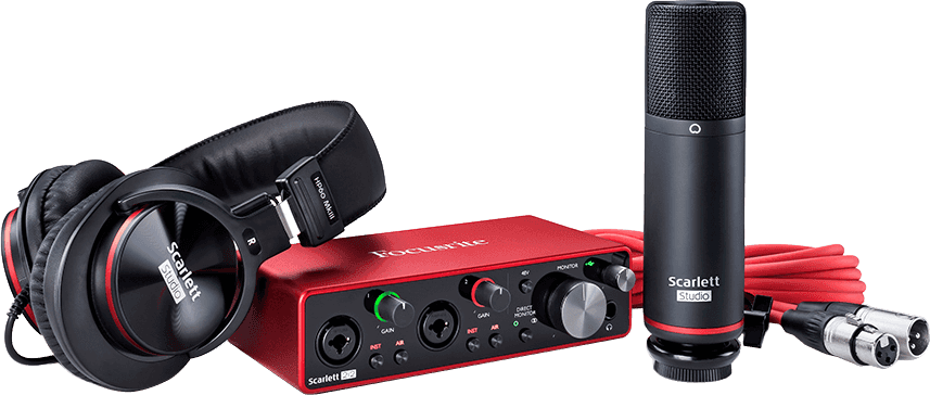 Focusrite Scarlet 2i2 gen 3 studio pakket Interface