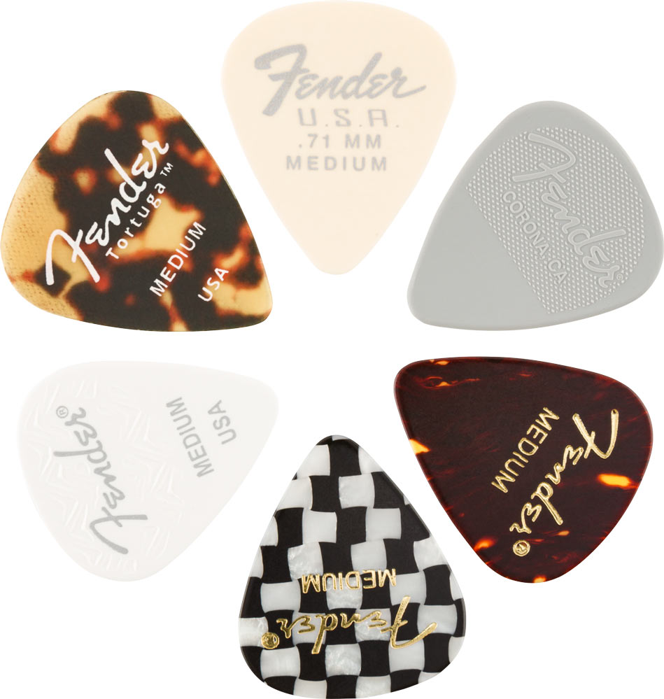 Fender 351 Material Medley 6 plectra