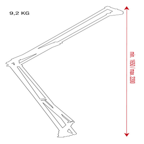 DAP Broadcast microfoon arm