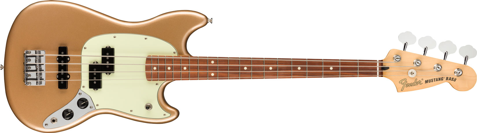 Fender Player Mustang Bass PJ PF Firemist Gold