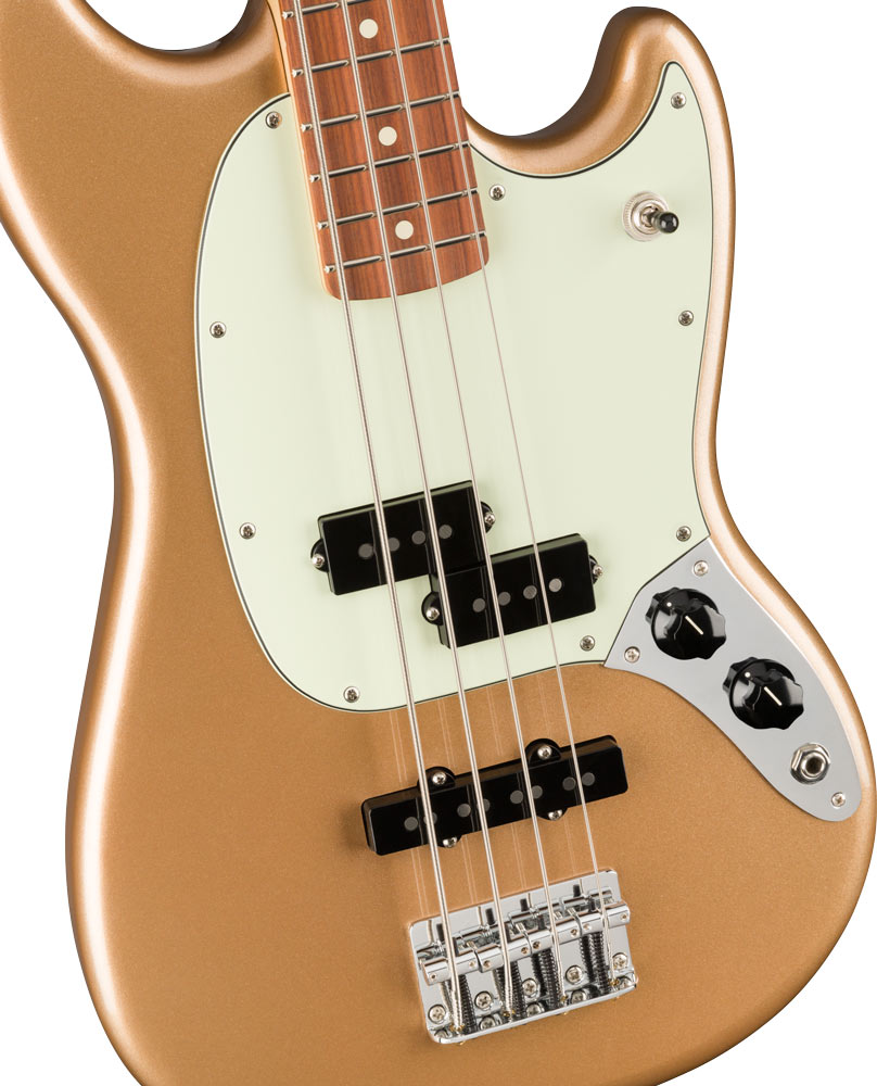 Fender Player Mustang Bass PJ PF Firemist Gold