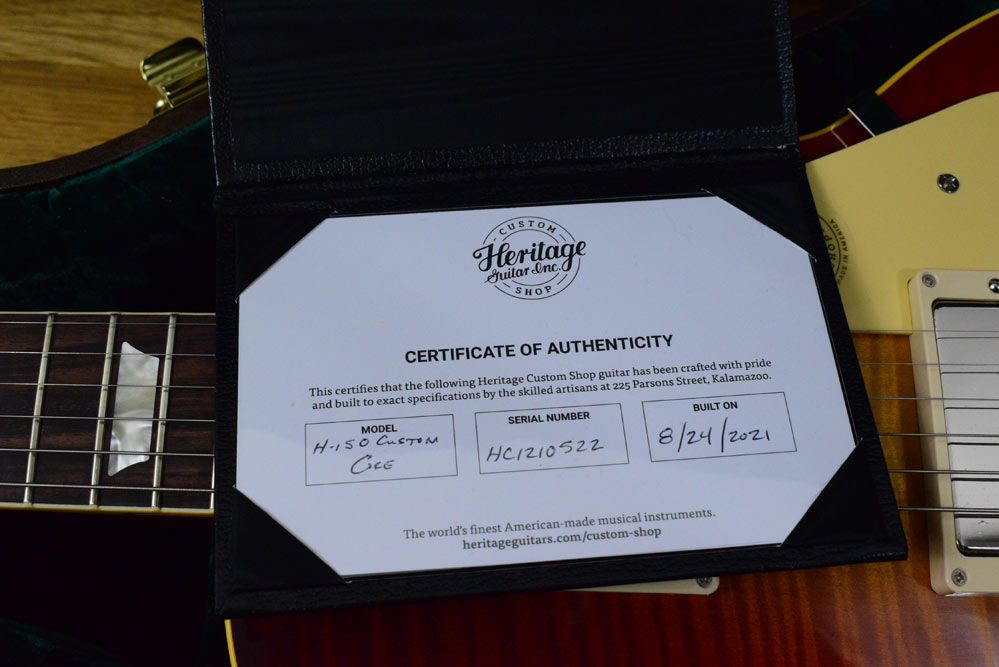 Heritage Guitar Custom Shop Core H-150 Dark Cherry SB