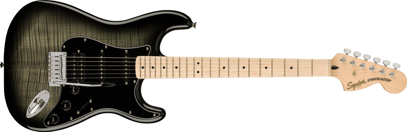 Squier Affinity Stratocaster FMT HSS MN Black Burst