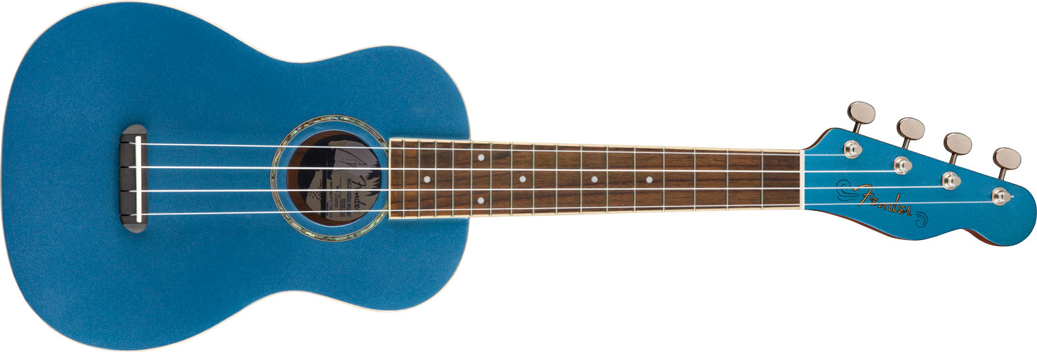 Fender Zuma Classic Concert ukulele Lake Placid Blue