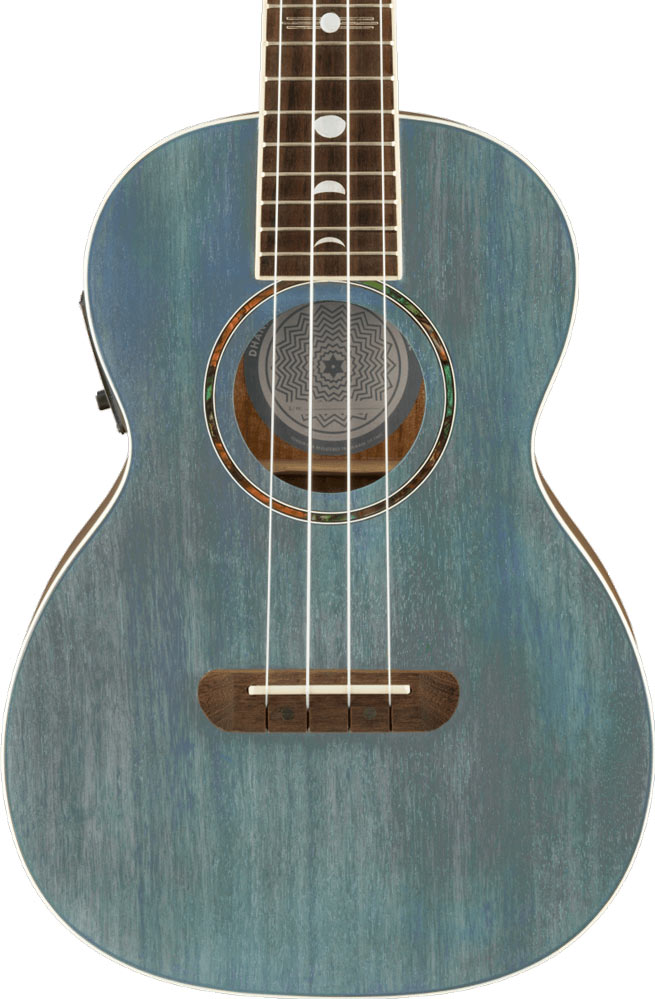 Fender Dhani Harrison Tenor ukulele Turquoise