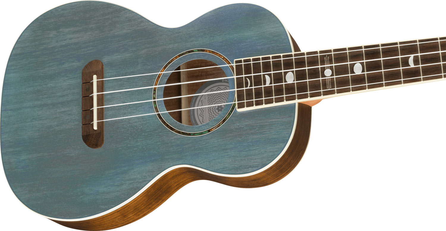 Fender Dhani Harrison Tenor ukulele Turquoise