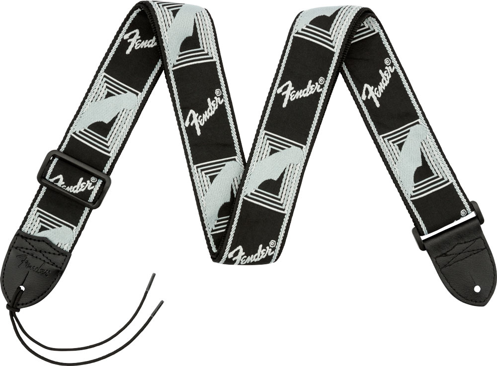 Fender Monogrammed Strap Black/Light Grey