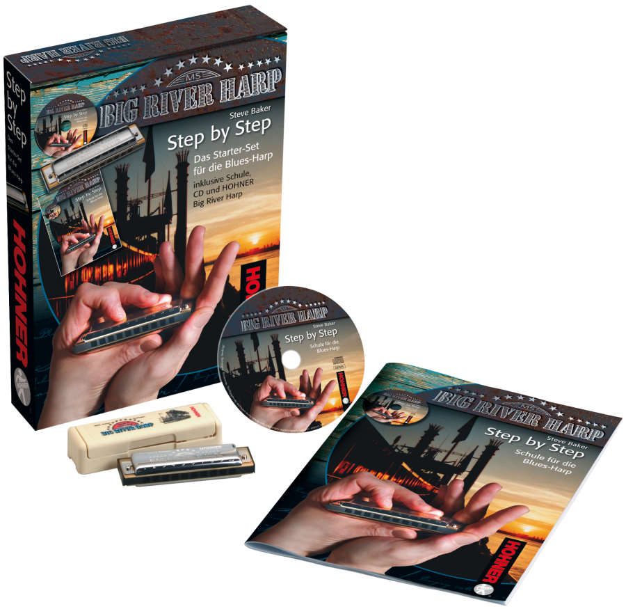 Hohner Step by Step De starterset voor de Blues Harp Mondharmonica