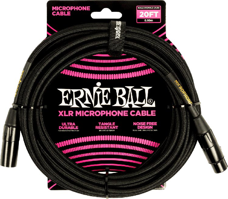 Ernie Ball Xlr Mic Cable Black Tweed