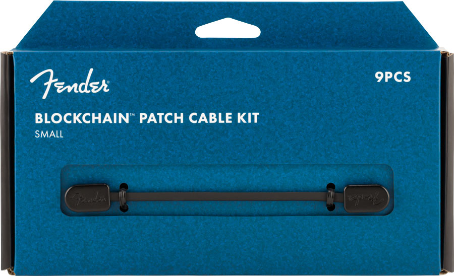 Fender Blockchain Patch Cable Kit Small Black