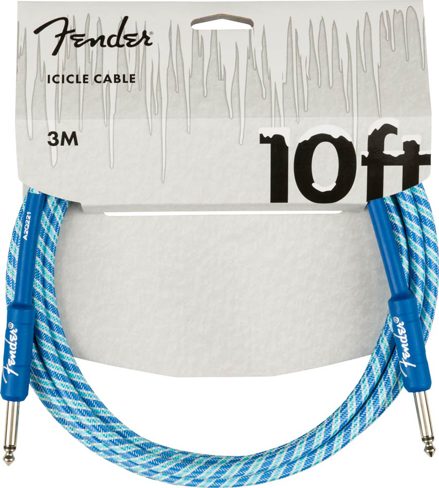 Fender Icicle Holiday Cable 10ft Blue