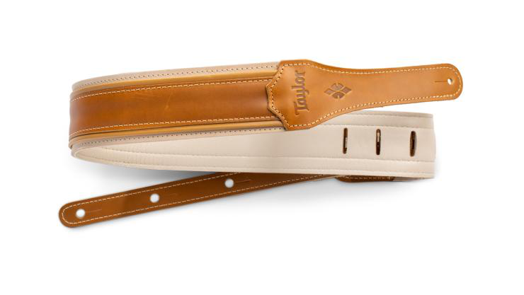 Taylor Reflections Leather Guitar Strap Palomino