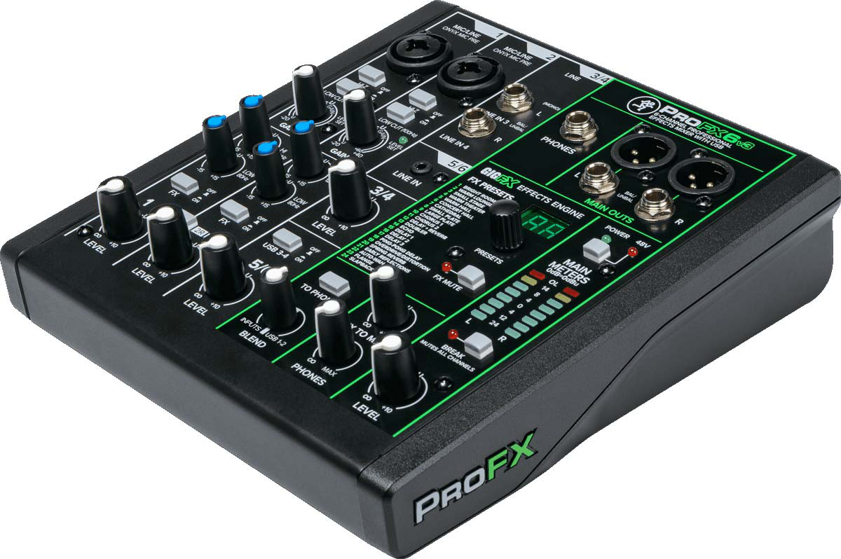 Mackie ProFX6v3 6-Channel USB Mixer