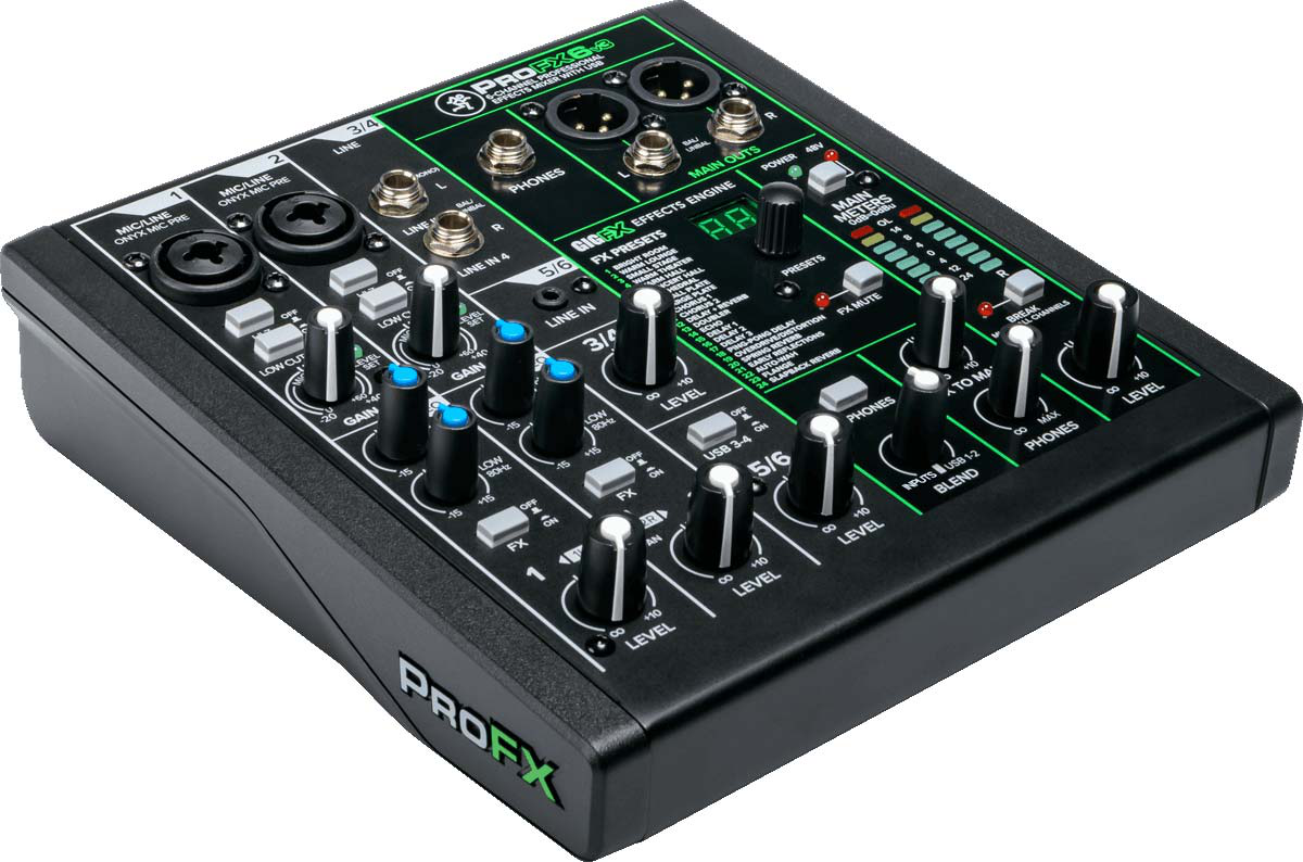 Mackie ProFX6v3 6-Channel USB Mixer