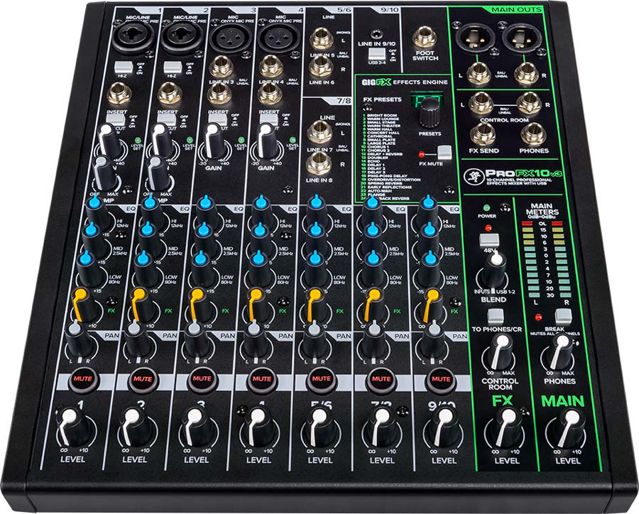 Mackie ProFX10v3 10-Channel USB Mixer