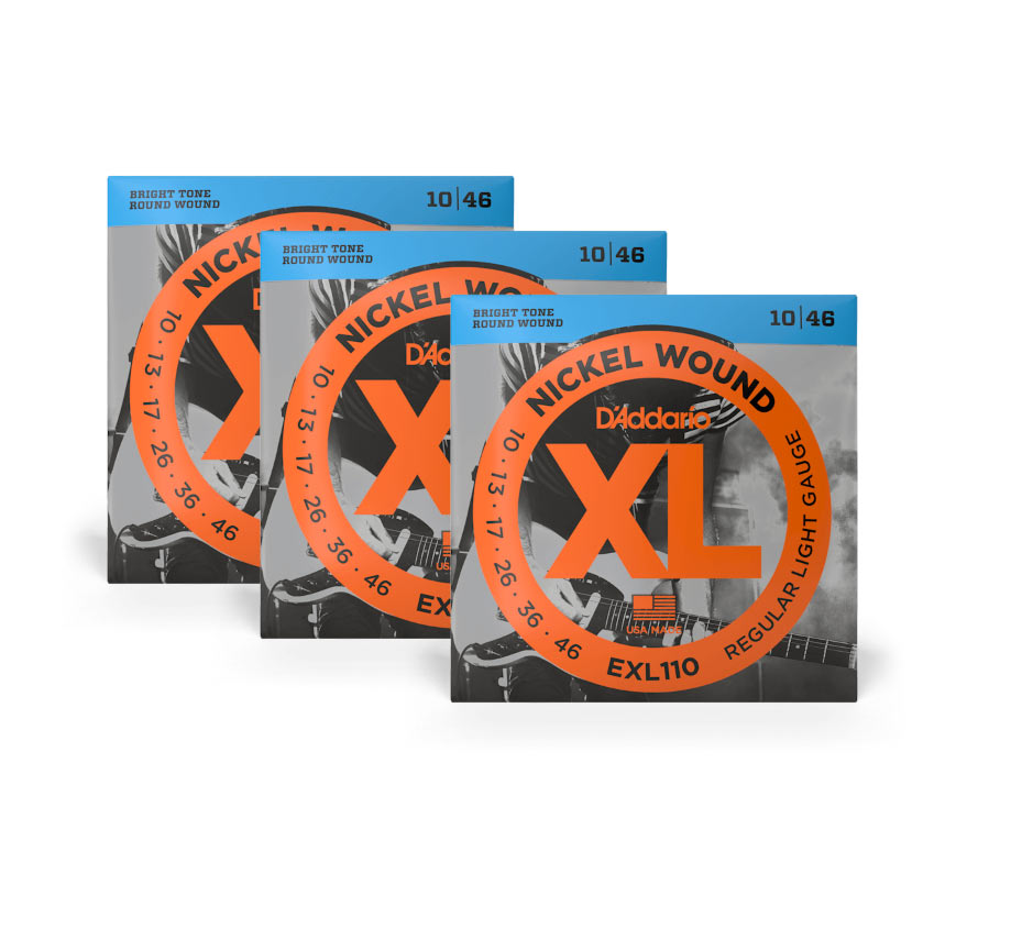 D'addario EXL110 3 Pack