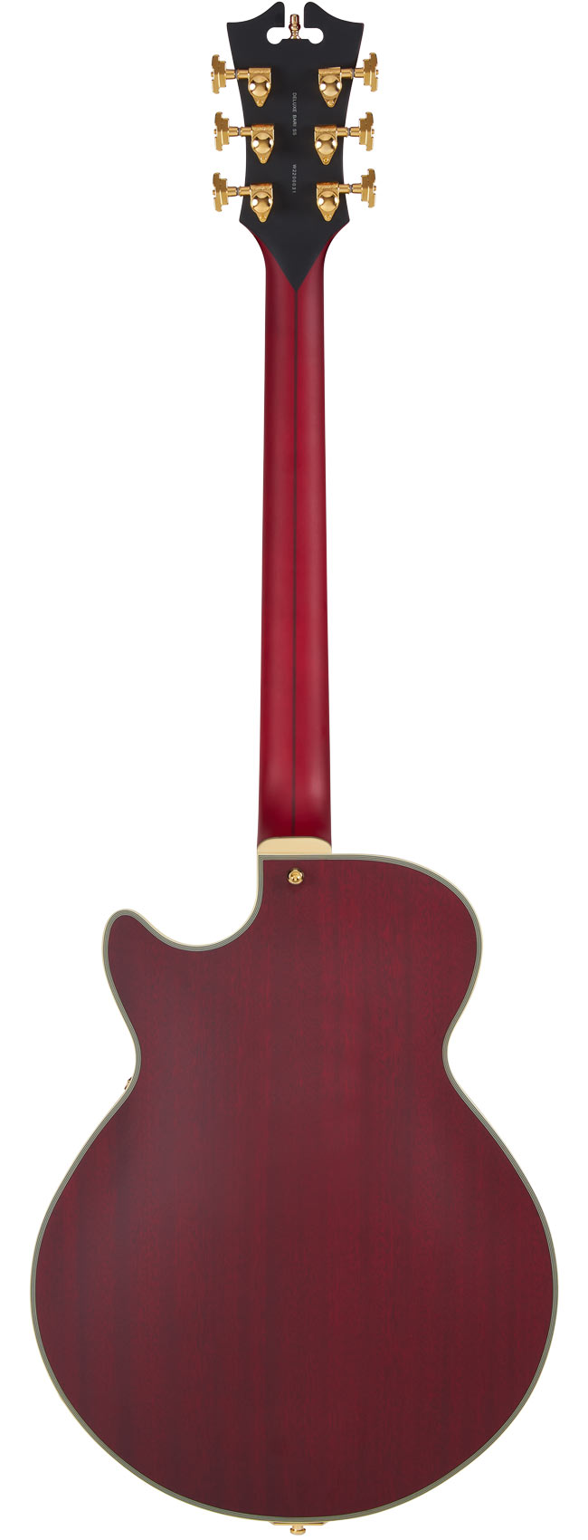 DAngelico Deluxe SS Baritone Satin Trans Wine