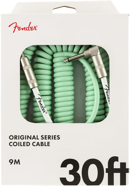 Fender Original Coil Cable 30' SFG Seafoam Green